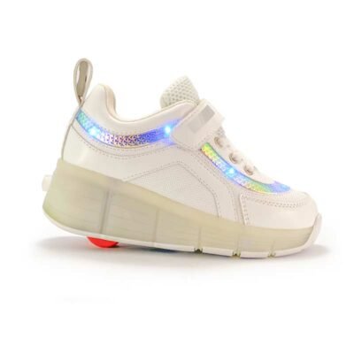 Zapatilla Verazzi White Wheel Luces - Imagen 2