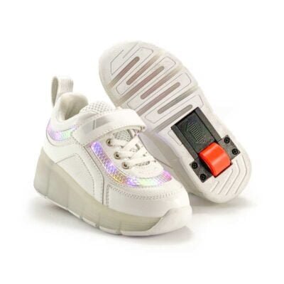 Zapatilla Verazzi White Wheel Luces - Imagen 4
