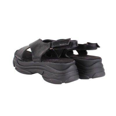Sandalia New Walk Chunky Negra - Imagen 3