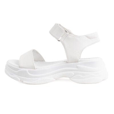 Sandalia New Walk Chunky White - Imagen 2