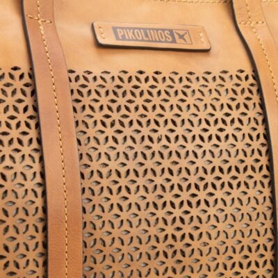 Bolso Pikolinos Camel Cuero - Imagen 5