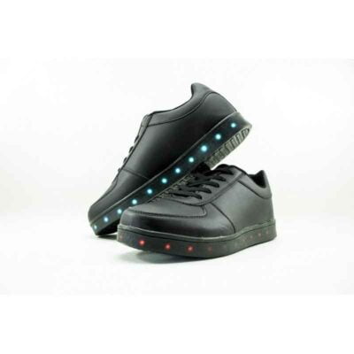 Zapatilla Negra New Walk Luces - Imagen 3