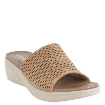 Sandalia New Walk Troquelada Camel