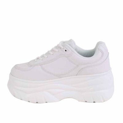 Zapatilla Agua de Coco Plataforma White