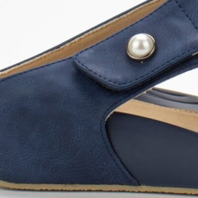 Sandalia New Walk Magda Azul 8 Sandalia New Walk Magda Azul