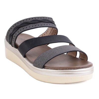 Sandalia New Walk Trenza Negra