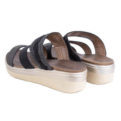Sandalia New Walk Trenza Negra