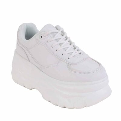 Zapatilla Agua de Coco Plataforma White