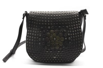 Cartera Negra Tachas A.C