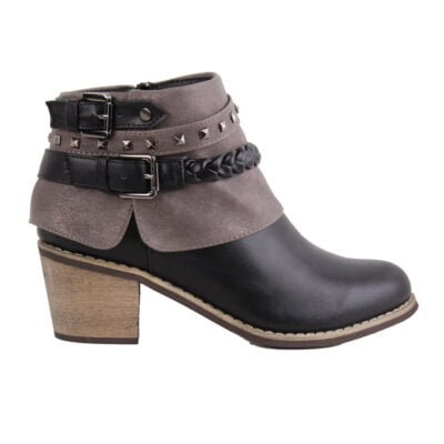 Botín New Walk Cintos Negro