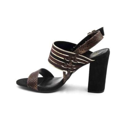 Zapato Versace 1969 Burdeos Cuero - Imagen 4