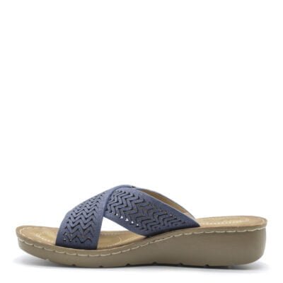 Sandalia New Walk Troquelada Navy
