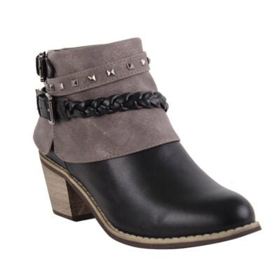 Botín New Walk Cintos Negro - Imagen 2
