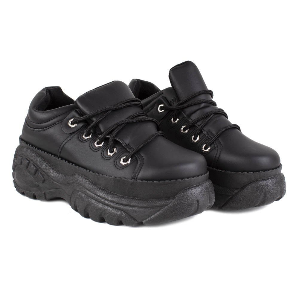 Zapatilla Kanna & Co Plataforma Black 5 Zapatilla Kanna & Co Plataforma Black