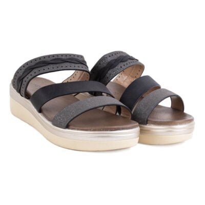 Sandalia New Walk Trenza Negra