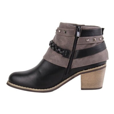 Botín New Walk Cintos Negro - Imagen 3