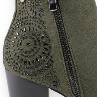 Botín Formal Xti Verde Petróleo