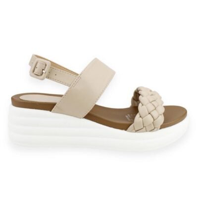 Sandalia New Walk Beige