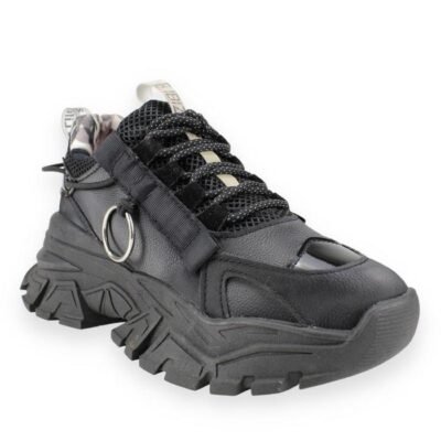 Zapatilla Exs Chunky Moda Negra