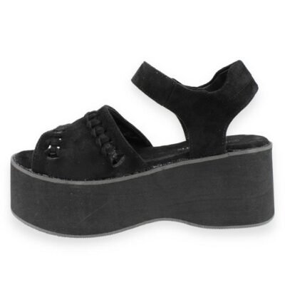 Sandalia New Walk Plataforma Negra
