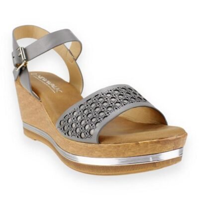 Sandalia New Walk Casual Gris