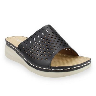 Sandalia New Walk Slip On Negra