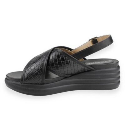 Sandalia New Walk Cintas Cruzadas Negra
