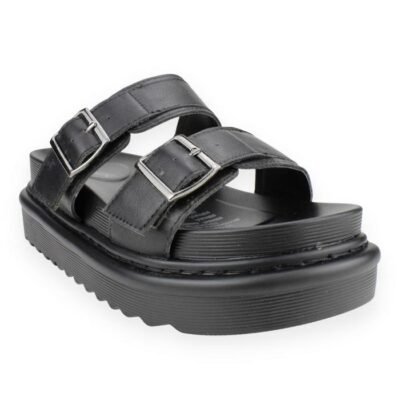 Sandalia New Walk Negra Plataforma