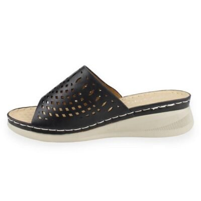 Sandalia New Walk Slip On Negra