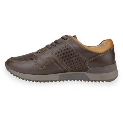 Zapatilla Exs Deportiva Cuero Café