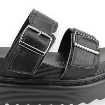 Sandalia New Walk Negra Plataforma