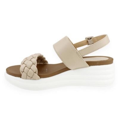 Sandalia New Walk Beige
