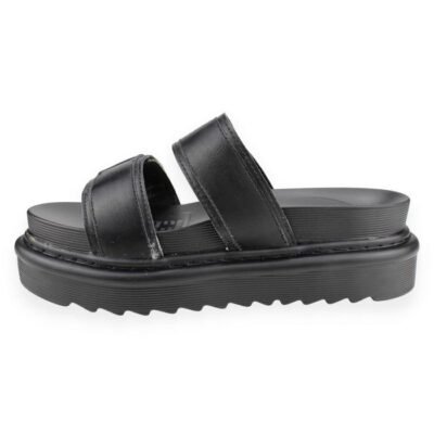 Sandalia New Walk Negra Plataforma