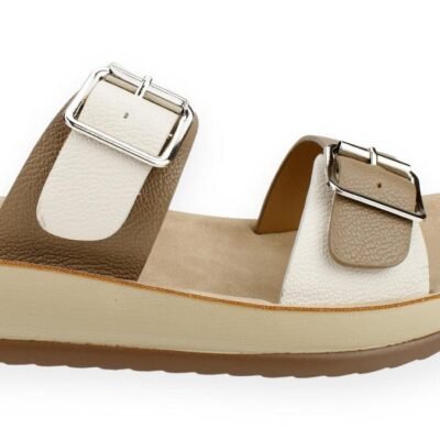 Sandalia New Walk Hebillas Blanca