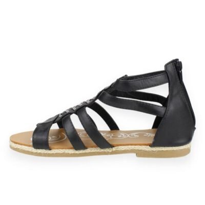 Sandalia Ost. Cintas Negra