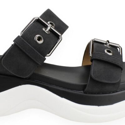 Sandalia New Walk Slip On Negra