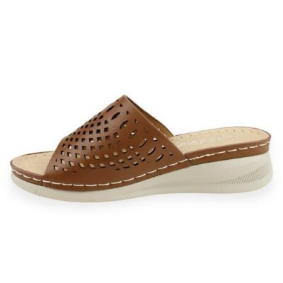 Sandalia New Walk Slip On Café