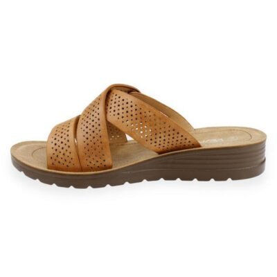 Sandalia New Walk Slip On Café