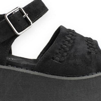 Sandalia New Walk Plataforma Negra