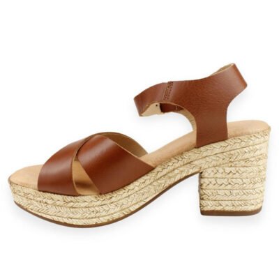 Sandalia Exs Casual Cuero Café