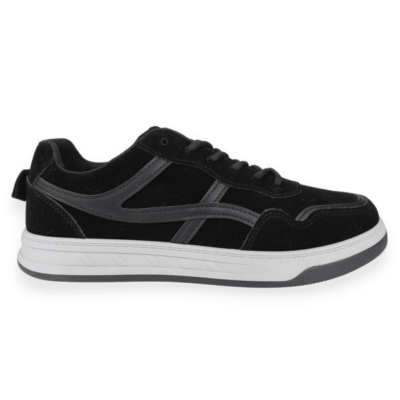 Zapatilla New Walk Casual Rayas Negra