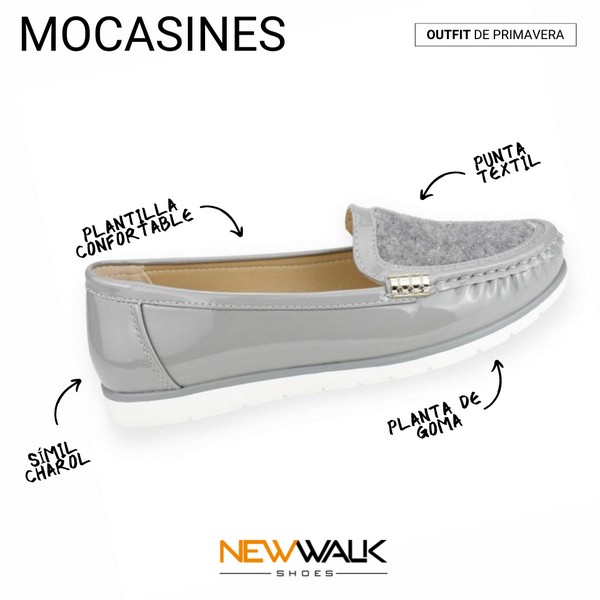 Mocasin new walk gris