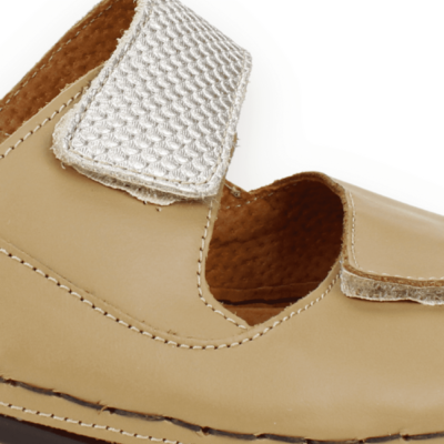 Sandalia Exs Confort Cuero Beige