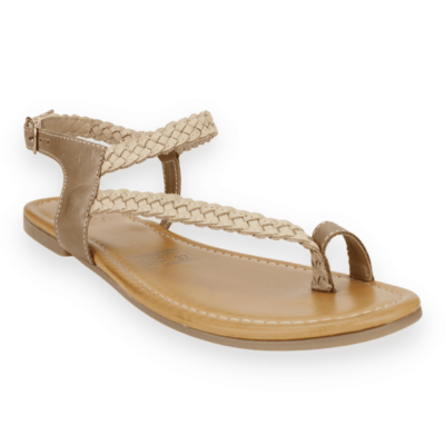Sandalia Exs Emi Cuero Beige