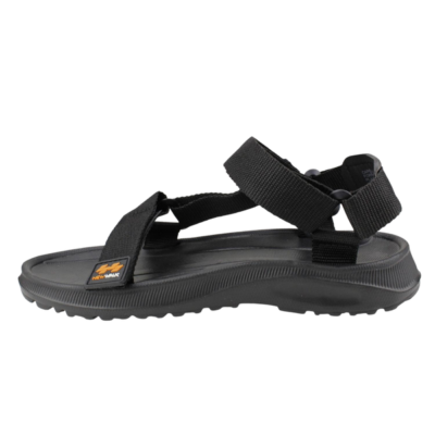 Sandalia New Walk Velcro Abiertas Negra