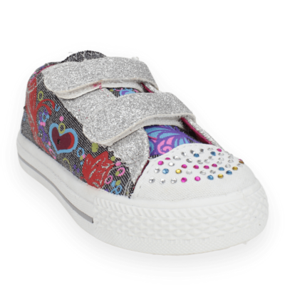 Zapatilla Verazzi Corazones Gris