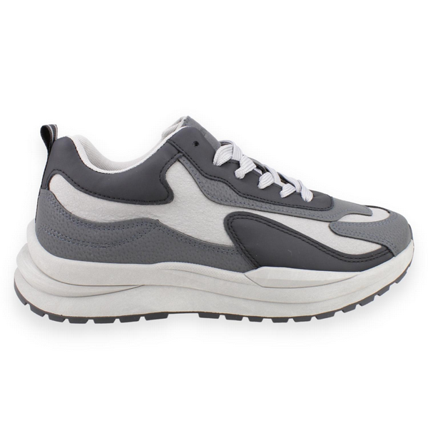 Zapatilla New Walk Bicolor Gris 1 Zapatilla New Walk Bicolor Gris