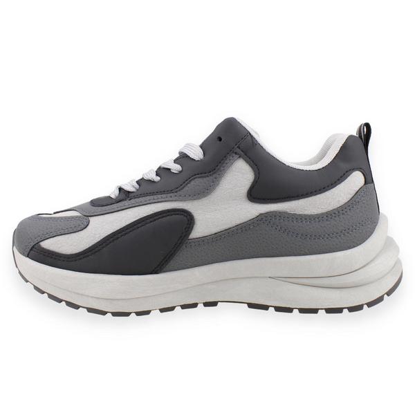 Zapatilla New Walk Bicolor Gris 3 Zapatilla New Walk Bicolor Gris