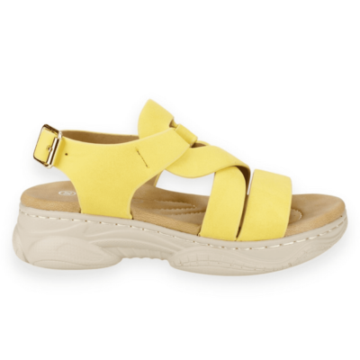 Sandalia Nat Geo Kids Trenza Amarilla