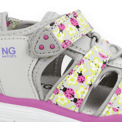 Sandalia Nat Geo Kids Cangrejera Gris